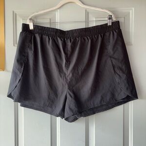 girlfriend collective Black Athletic Shorts, Sz XXXL